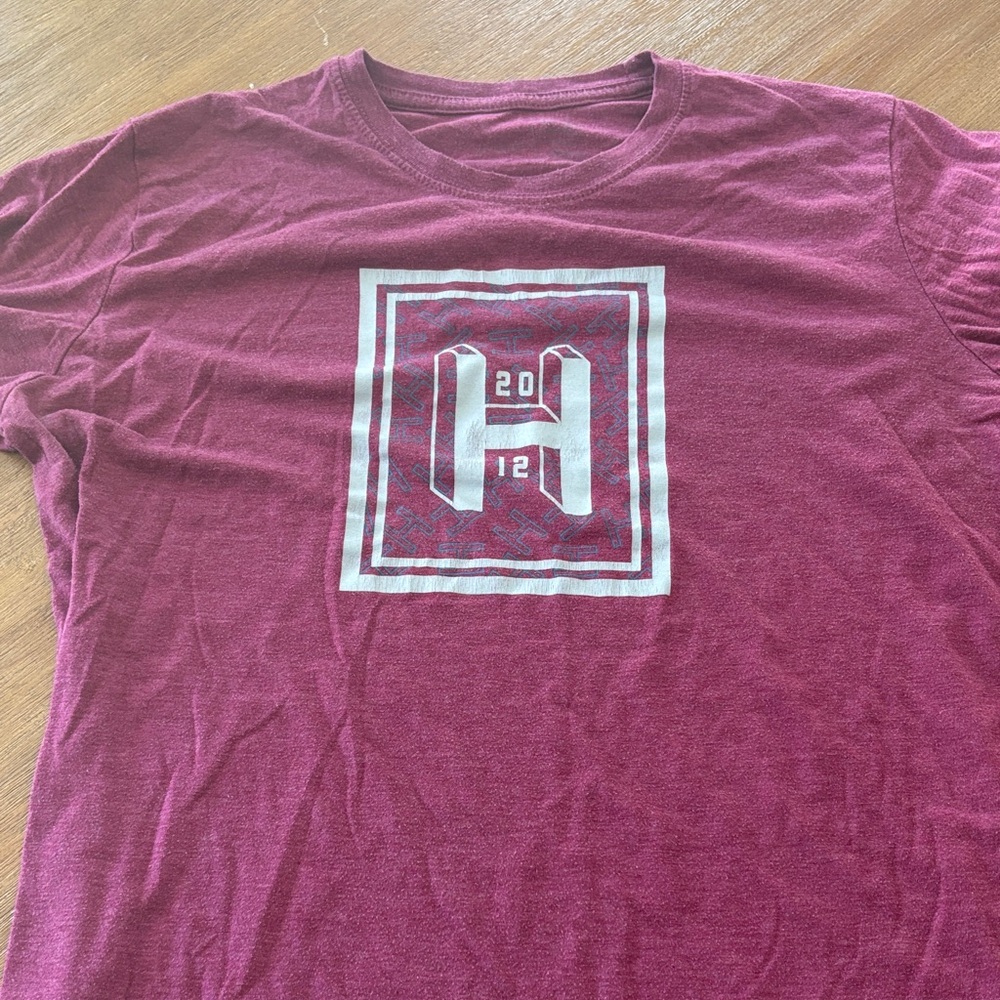 Hylete Maroon Short Sleeve Tee
